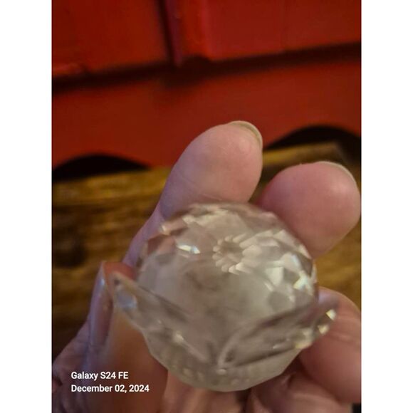 Swarovski Crystal Owl Green Crystal Encrusted Eyes + Display Mirror Giftable EUC - Picture 3 of 7